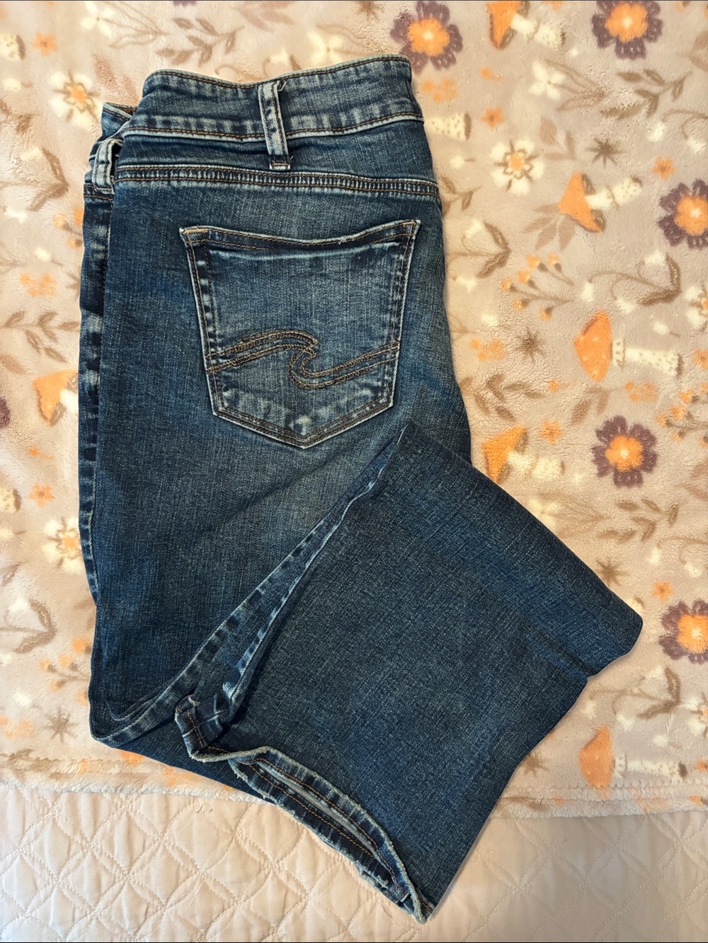 Silver Jeans Women's Dark Blue Boot Cut Jeans
